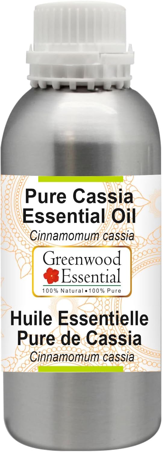 Greenwood Essential Pure Cassia Essential Oil (Cinnamomum Cassia) Steam Distilled 300ml (10.1 oz)