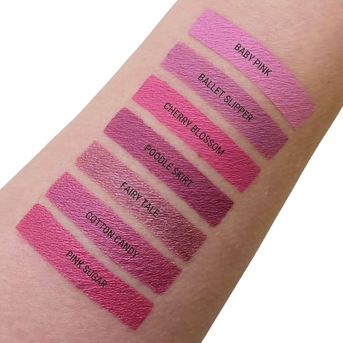 Aromi Matte Liquid Lipstick | Light, Peachy Pink Lip Color For Women, Warm Undertones, Baby Pink Shade (Cherry Blossom)