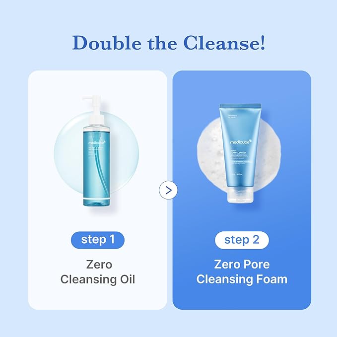 medicube Facial Cleanser Zero Foam Cleanser for Pore & Excess Oil Care