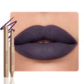 FeiCuiYun Matte Crayon Lip Liner Pencil, Deep Purple Lip Liners Lipstick For Women Halloween Birthday Party Wear, Plump Creamy Formula With Silicone Smudger for Define Contours & Sculpting Lip