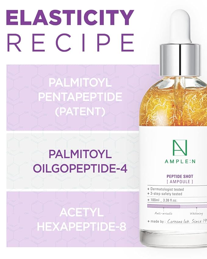 AMPLE:N Peptide Shot 2X Ampoule, Korean Copper Firming Serum, 3.38 fl oz