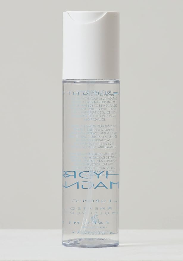 Hydro Magnet Korean Face Mist, Hydrating Facial Spray with Hyaluronic Acid, Fermented Sake & Multi Peptides, Liquid Collagen Skincare for Glass Skin & Barrier Repair, 3.4 Oz