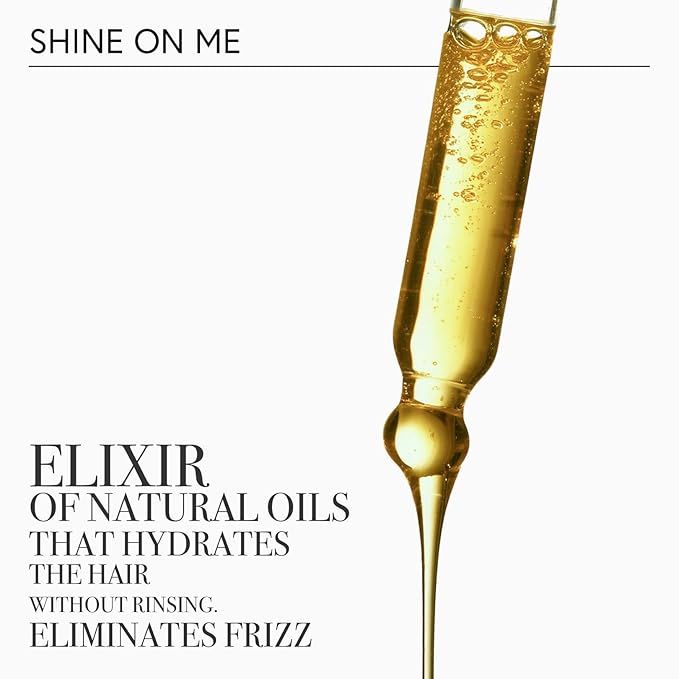 MONCHO MORENO Shine On Me - Anti-Frizz Hair Oil with Argan Oil & Vitamin E, Nourishing and Repairing Serum for Dry, Damaged & Frizzy Hair, Adds Softness and Shine (1.7 Fl Oz)