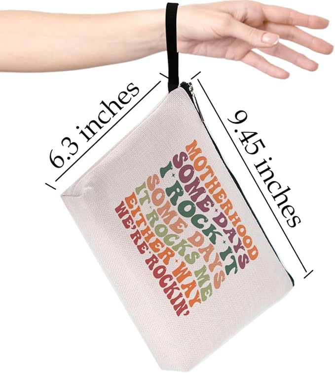 Hanamiya Na Mom Gifts Makeup Bag Funny Humorous Mama Gift Cosmetic Bags