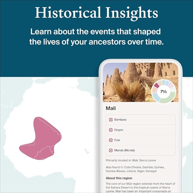 Personalized Genetic Results, DNA Ethnicity Test, Find Relatives, Heritage, Origins & Ethnicities, Family History, Complete DNA Test, 3600+ Regions and Journeys, Top Selling, Ethnicity Reports