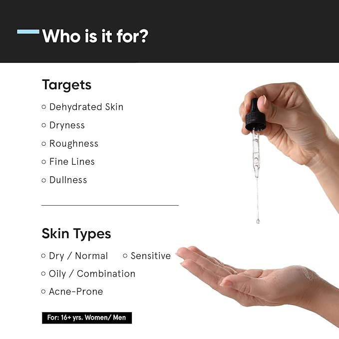 Minimalist Hyaluronic Acid Serum for Multi Depth Hydration, Glow & Lesser Fine Lines | For Plumper & Smoother Skin | For Women & Men | For all Skin Types | 1 Fl Oz / 30 ml