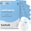 Baebody Snail Mucin Mask (6 pcs) - Hydrating Face Mask Sheet