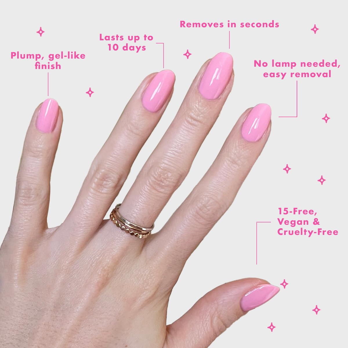 Olive & June Long Lasting Nail Polish, Saltwater Taffy Sheer Pink