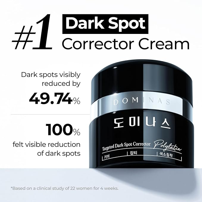 DOMINAS Tranexamic Acid Dark Spot Corrector Cream - Visibly Reduce Age Spots, Sun Spots with TXA, Niacinamide, Bakuchiol, Daily Moisturizer for Uneven Tone & After Spot Care, Korean Skincare, 1.76 oz