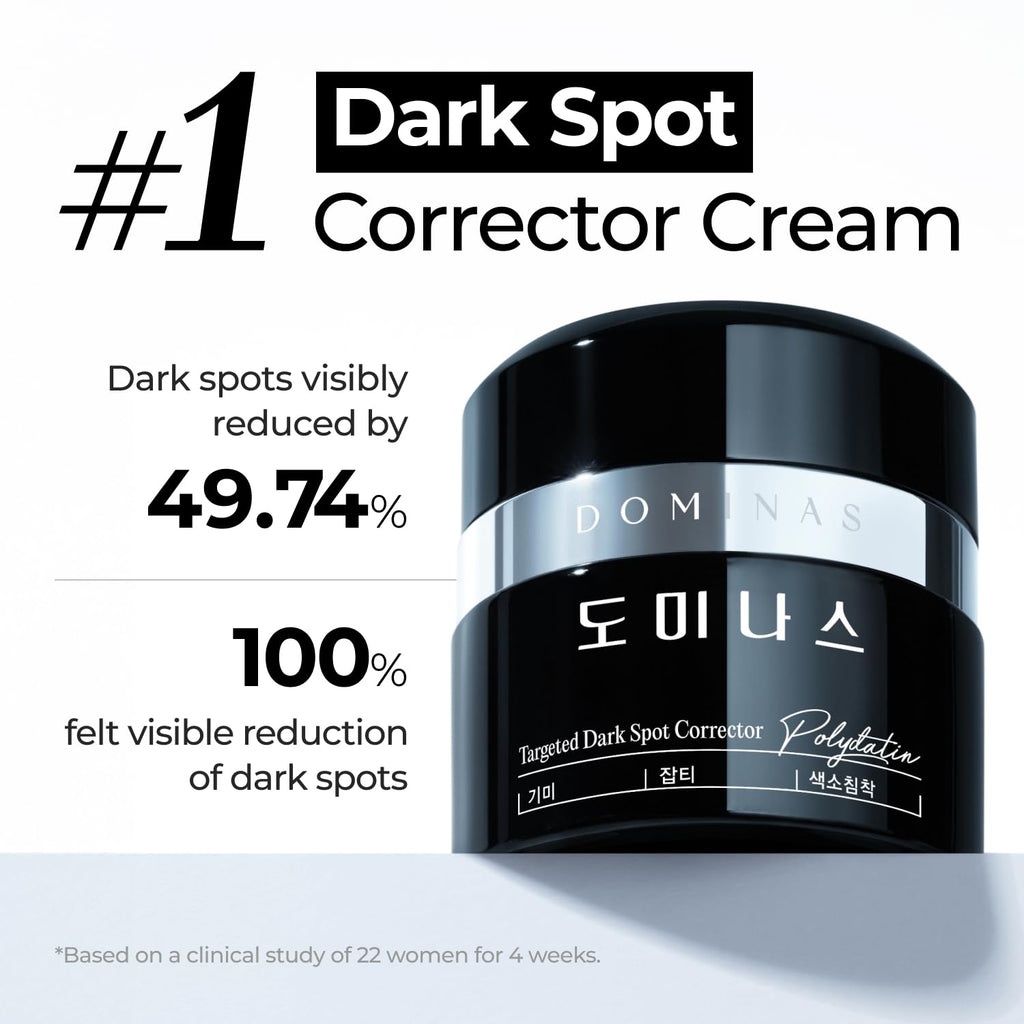 DOMINAS Tranexamic Acid Dark Spot Corrector Cream - Visibly Reduce Age Spots, Sun Spots with TXA, Niacinamide, Bakuchiol, Daily Moisturizer for Uneven Tone & After Spot Care, Korean Skincare, 1.76 oz