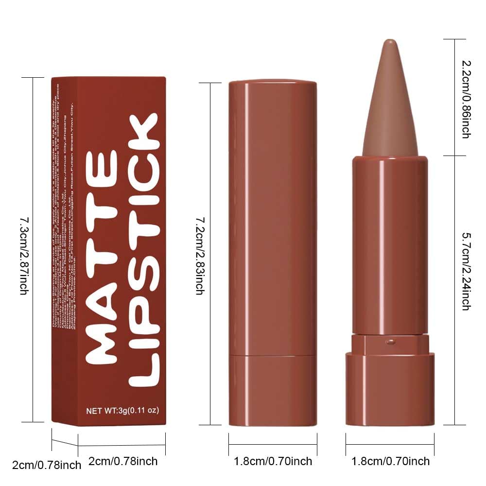 BINGBRUSH Lip Liner Set,Matte Lipstick Pencil,Cone Tip for Line&Fill, 3pcs