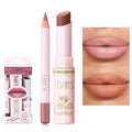 USHAS 2 in 1 Waterproof Lipstick and Lip Liner Combo Set, Long Lasting Matte Lip Pen for Women, Makeup Kit (G4, Pack of 1)