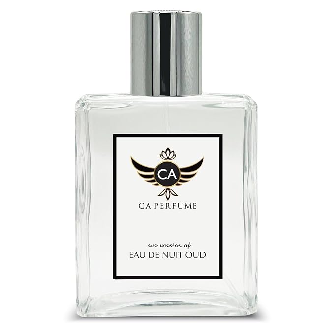 CA Perfume Impression of Eau De Nuit Oud for Men Woody Spicy Scent Long Lasting Cologne for Men Signature Scent for Day and Night Wear 3.4 Fl Oz 100ml