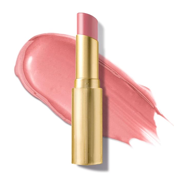 CHALLANS DE PARIS ROUGE de BIJOU Jewel Shine Lipstick – 274 ROSEA | Rosy Pink-Beige, Glossy Shine, Comfortable Hydration, Jewel Complex with Diamond • Ruby • Pearl Powders (274 ROSEA, 0.63 ounces)