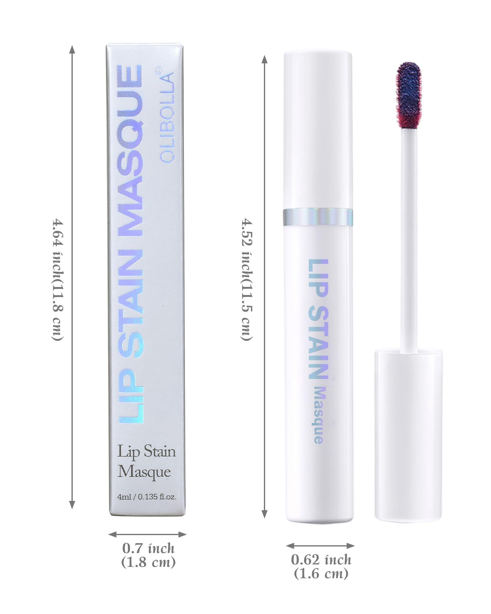 Berinist Lip Stain Masque Lip Liner Stain Long Lasting Waterproof Lip Tint Stain Semi-Permanent Lip Tattoo Transfer Proof Non-Drying Matte Finish Suitable for Women's Daily Lip Makeup