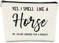 BARPERY Horse Gifts - Horse Lovers Small Makeup Bag, Funny Cosmetic Bag for Women, Christmas & Birthday Gifts