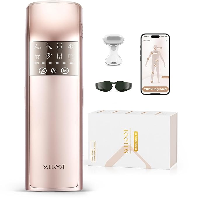 IPL Laser Hair Removal for Women and Men, 25J Triple-Pulse Permanent Hair Removal Device for Ingrown Hair, 37°F Painless Sapphire Ice Cooling Hair Removal for Legs, Armpits, Face, Bikini, Underarms