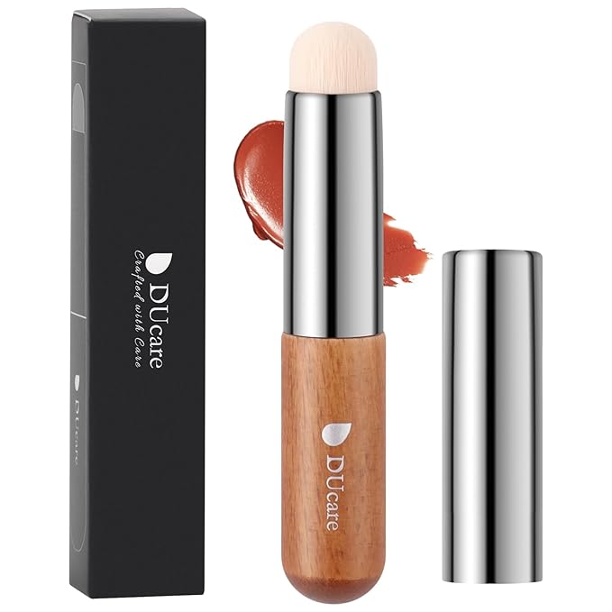 DUcare Lip Brush With Cap Lip Smudge Brush Mini Lip Makeup Brush
