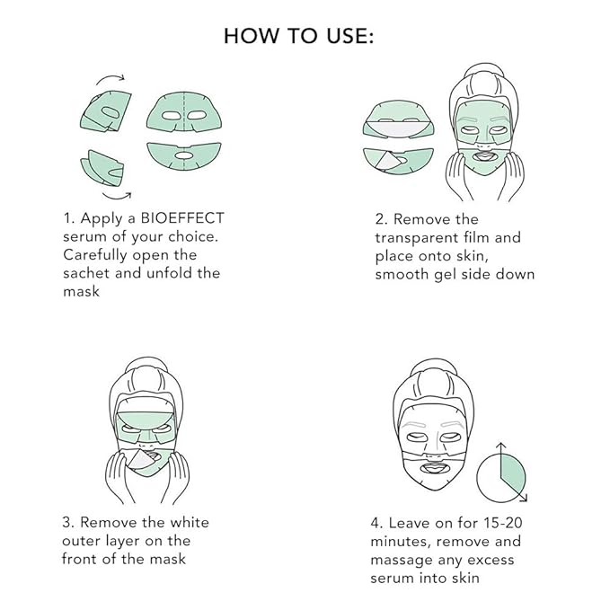 BIOEFFECT Imprinting Hydrogel Face Mask | Soothing & Hydrating, 6 pack