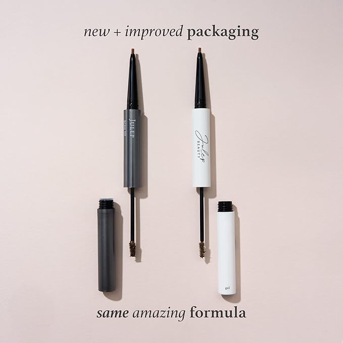 Julep Brow 101 Sculpting Pencil & Tinted Brow Gel Set - Dual-Ended Eyebrow Tool with Brush and Precision Tip - Long-Lasting, Waterproof Formula for Perfectly Defined and Tinted Brows -Taupe