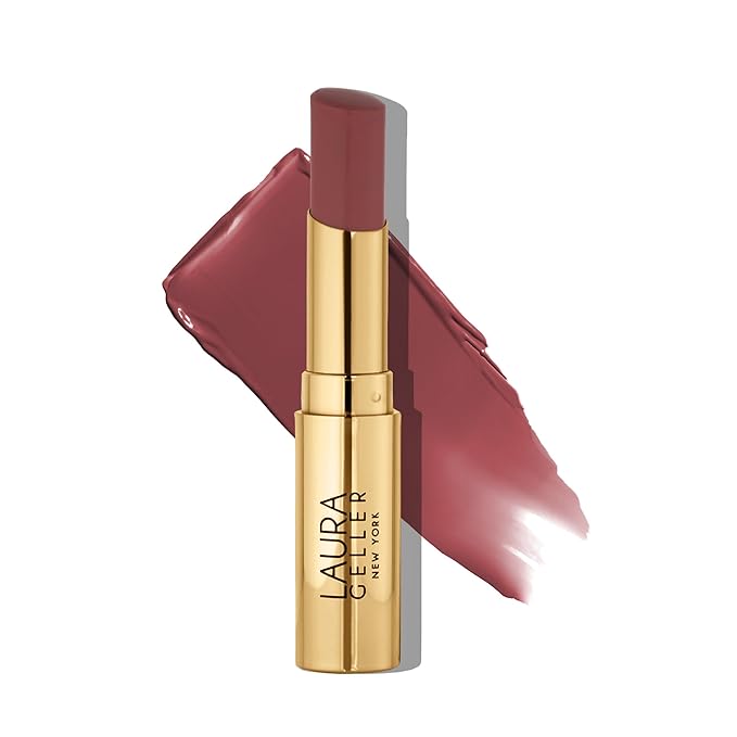 LAURA GELLER NEW YORK Jelly Balm Tinted Lip Balm – Plum Happy – Hydrating Lip Color with Shine Finish – Squalane & Vitamin E – Buildable Sheer to Medium Coverage – Vegan & Cruelty-Free