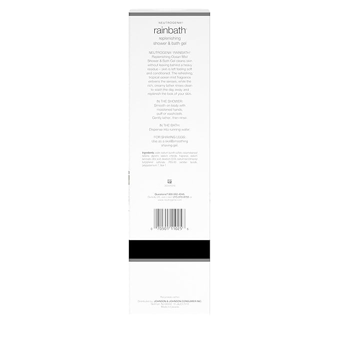 Neutrogena Rainbath Replenishing Shower & Bath Gel, Ocean Mist, 32 fl. oz