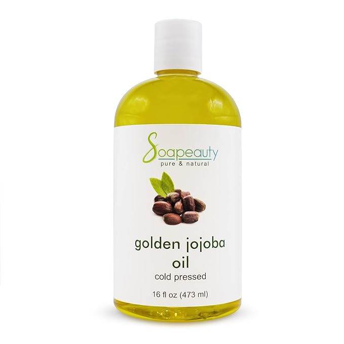 Golden Jojoba Oil 100% Pure Natural Unrefined Cold Pressed 16 Fl Oz