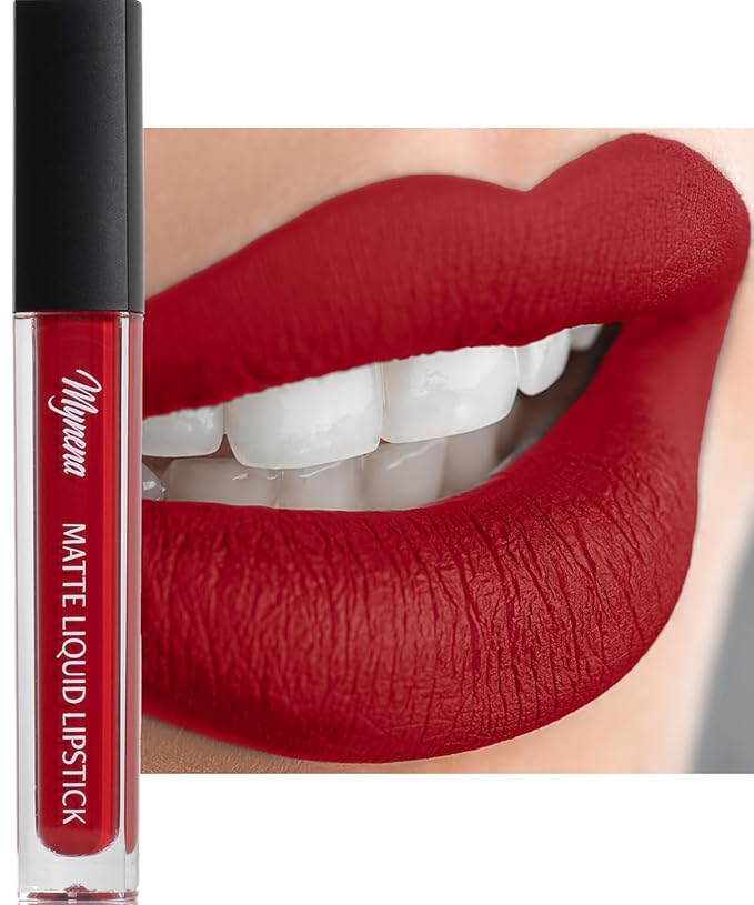 Mynena Hydrating True Red Matte Liquid Lipstick Long Lasting - Lola