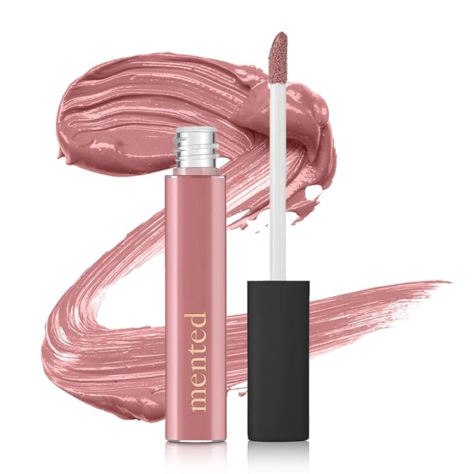 Mented Cosmetics Lip Gloss for Women Tinted Lip Balm Stain, Pink About Me
