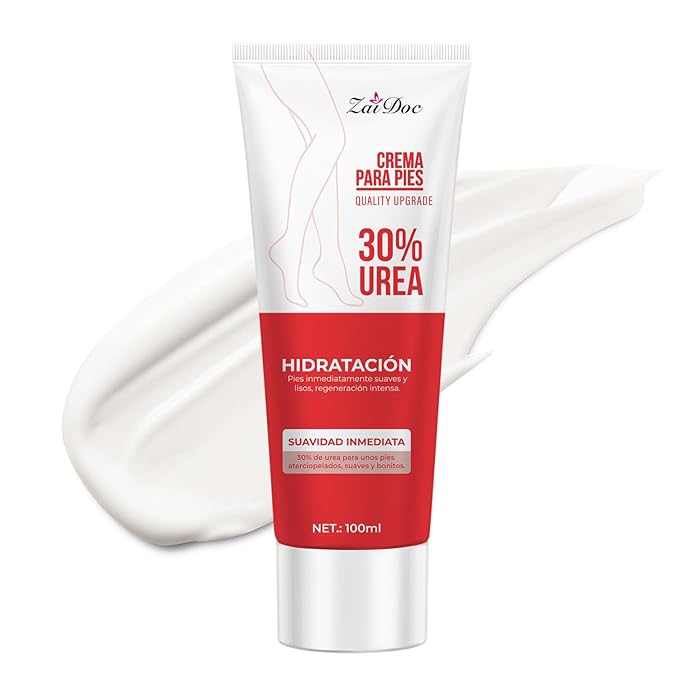 ZAIDOC Urea Cream 30 Percent for Feet 3.38 oz, Foot Cream and Hand Cream Maximum Strength with Hyaluronic Acid, Aloe Vera for Deep Moisturizes, Callus Remover