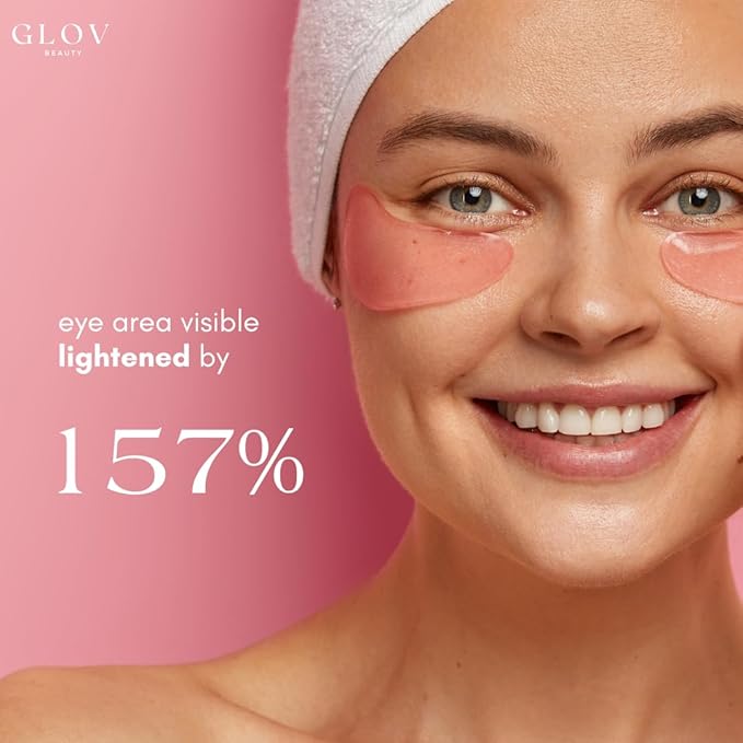 Glov Beauty Intense Rejuvenating Under Eye Gels - Hydrating Eye Mask w/Hyalronic Acid & Hydrolyzed Collagen - Under Eye Patches For Dark Circles - Minimize Puffiness & Wrinkle Reducer - 30 Pairs
