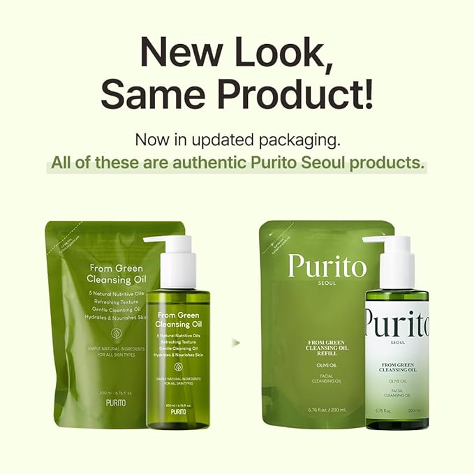 PURITO From Green Oil Set | Original & Refill Pack Of Oil Cleansers