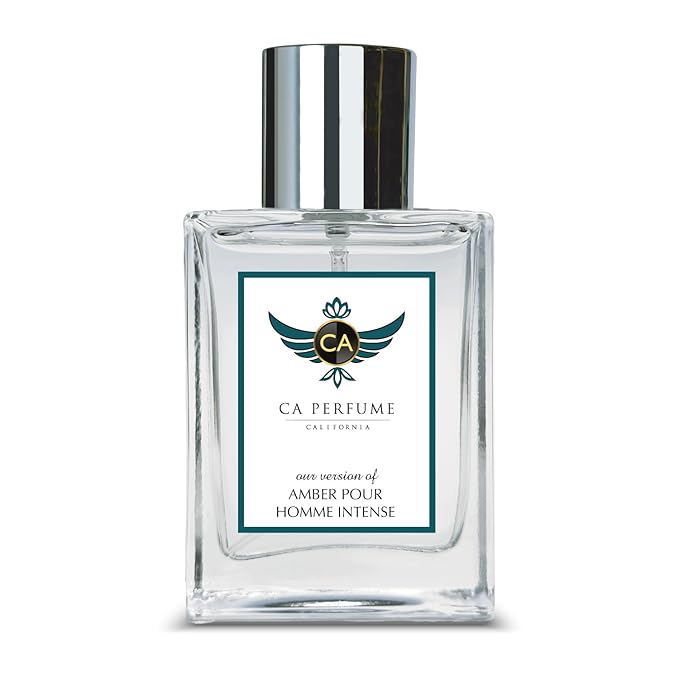 CA Perfume Club Impression of Prd Amber Pour Homme Intense For Men Replica Version Fragrance Dupes Grand Quality Long Lasting Eau de Parfum Spray Size Atomizer Type Bottle Cologne 1.7 Fl Oz/50ml