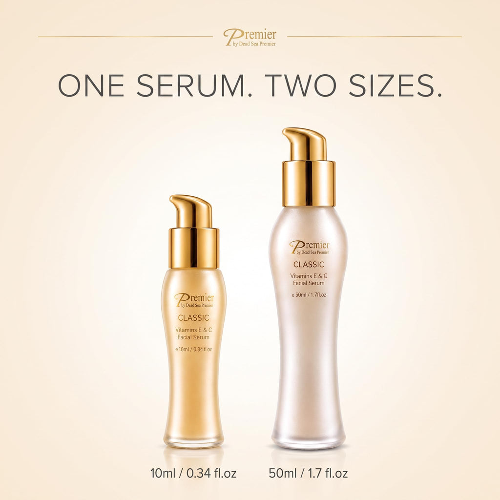Premier Dead Sea Vitamin C Serum for Face, Brightening 1.7 Fl Oz