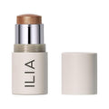 ILIA - Multi-Stick Cheek + Lip Color | Buildable + Blendable | Multi-Use Cream Highlighter | Nourishing Skincare Ingredients | Clean, Cruelty-Free (In The City | Bronze pearl)