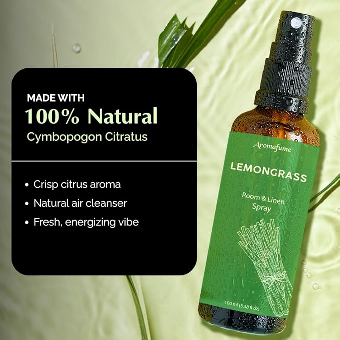 Lemon Air Freshener Spray for Room, Linen & Pillow 100ml by Aromafume