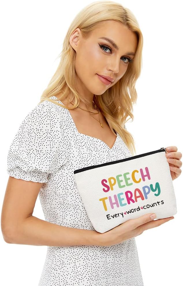 Speech Therapy Makeup Bag Language Pathologist Cosmetic Bag