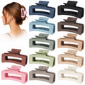 12 Pack Medium Hair Claw Clips for Women 3.5" Strong Hold Non-Slip Claw Clips for Thick Thin Hair