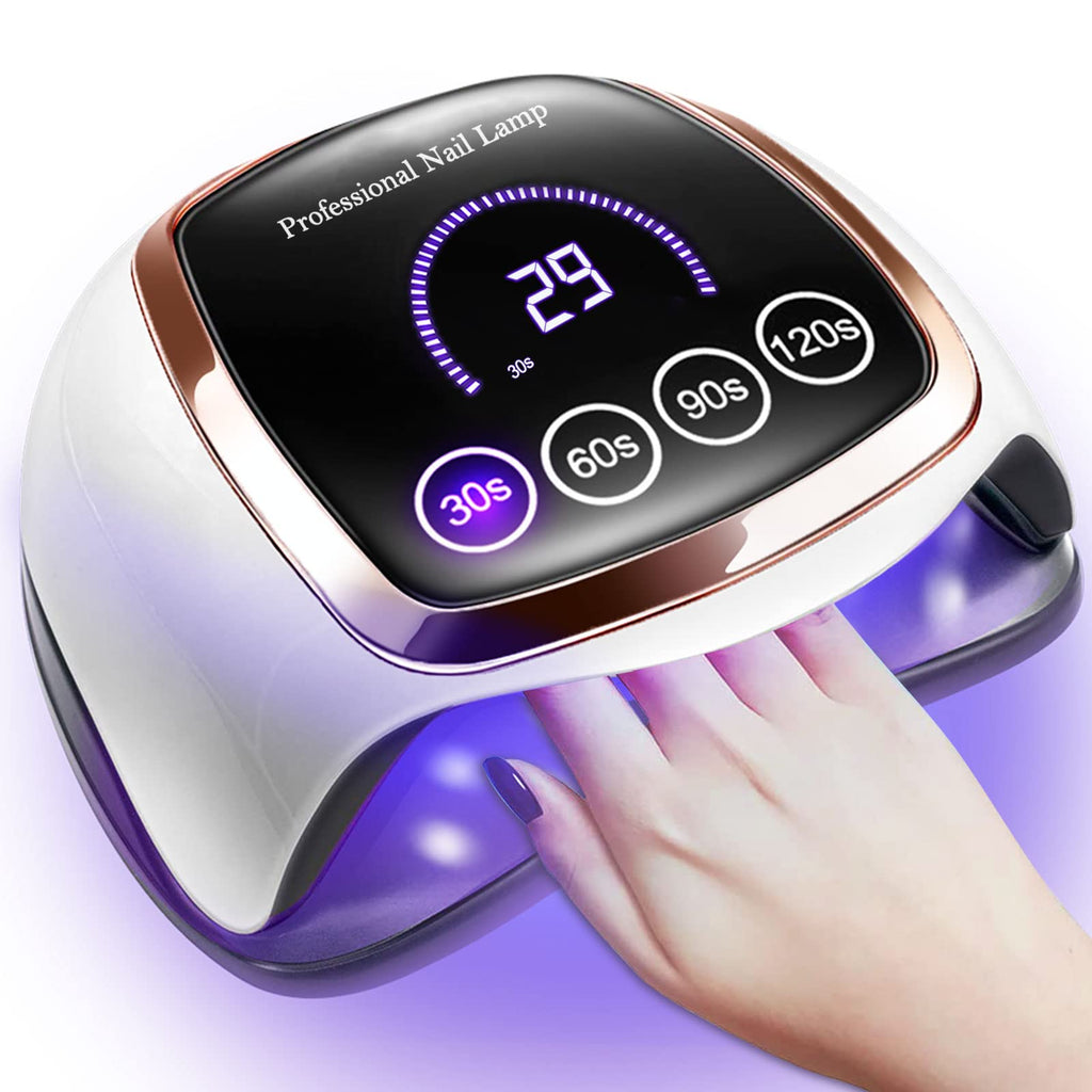 UV Nail Lamp, 180W LED Nail Dryer for Gel Polish, Touch Screen, 42 Beads