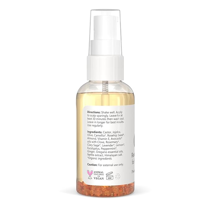Isabella's Clearly GAIN – Natural Hair and Scalp Oil with Rosemary, Castor Oil & Essential Oils | Nourishing Serum for Fuller Thicker Looking Hair | Vegan, Waterless & Cruelty Free