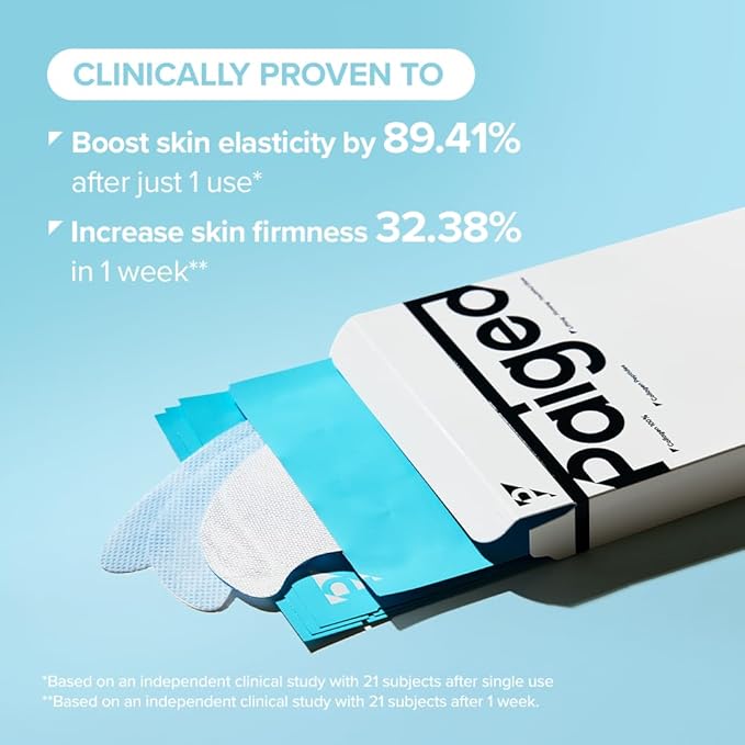 PAIGED Melt to Skin Collagen Mask, – Wrinkle Patches for Forehead, Eyes & Smile Lines - Frown Lines, Eleven-Lines Repair Patches, Invisible Face Wrinkles Smoothers - Korean Skin Care, 4EA