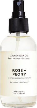 Calyan Wax Co. Rose & Peony Room Spray - Natural Room Deodorizer