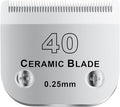 colorski 40# Detachable Pet Dog Grooming Clipper Ceramic Blade,Compatible with Andis Size 40 Cut Length 1/100"(0.25mm),Compatible with andis/wahl/Oster Dog Clippers 1PCS