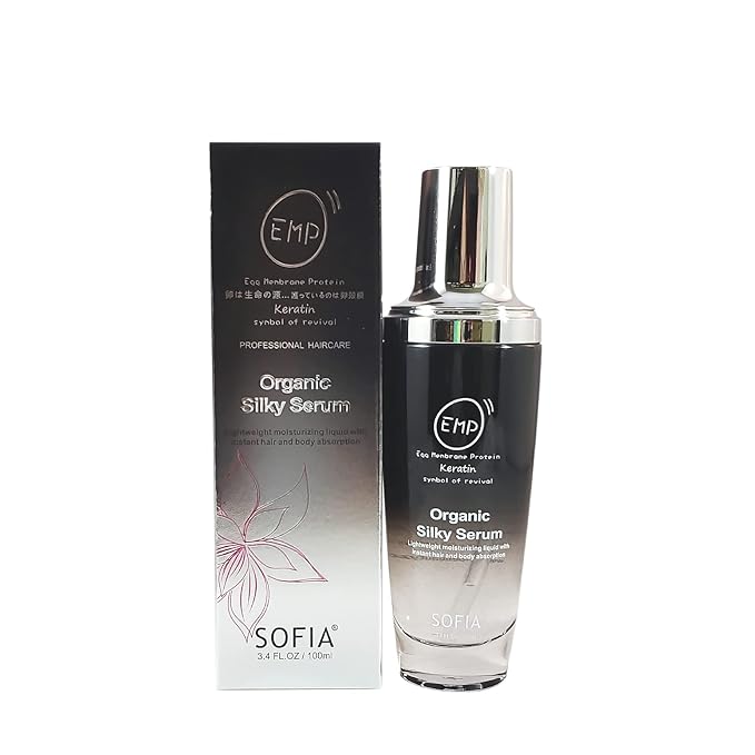 ODE SOFIA Organic Silky Serum, for Frizzy, Dry, Unmanageable Hair,3.4 Fl OZ, 100ml (3.4 OZ (100ML))
