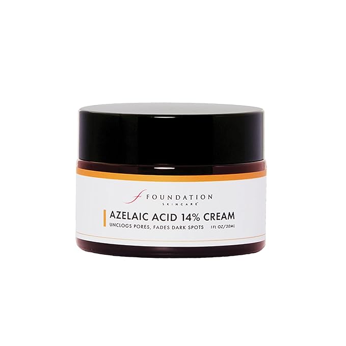 Foundation Skincare Azelaic Acid for Face 14% (1 Fl Oz) – Dermatologist Formula for Uneven and Blemish-Prone Skin - Azalecic Acid Cream Supports Balanced Tone & Smooth Texture for Men & Women