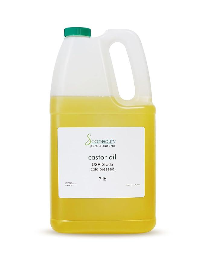 Cold Pressed Castor Oil 100% Pure Natural USP Grade Skin Hair 7 Pound