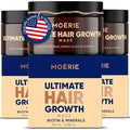 Moerie Mineral Hair Growth & Repair Mask – Hair Loss treatment Mask – Hair Regrowth For Longer, Thicker, Fuller Hair - Vegan Friendly – Paraben & Silicone Free, Triple Set
