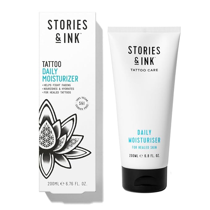Stories & Ink Tattoo Care Daily Moisturizer | For Healed Tattoos, 6.8 Fl Oz