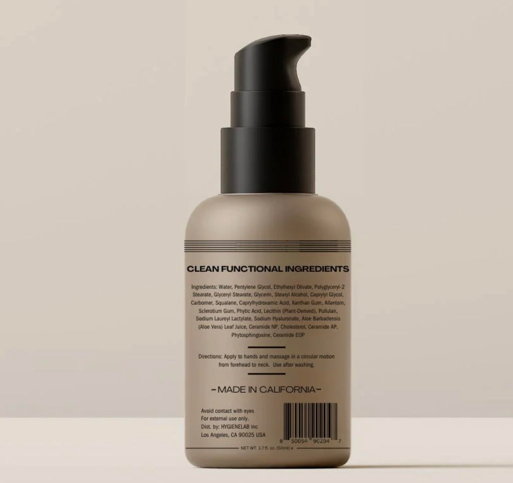 HygieneLab Face Moisturizer with Hyaluronic Acid, Non-Greasy for Dry Skin