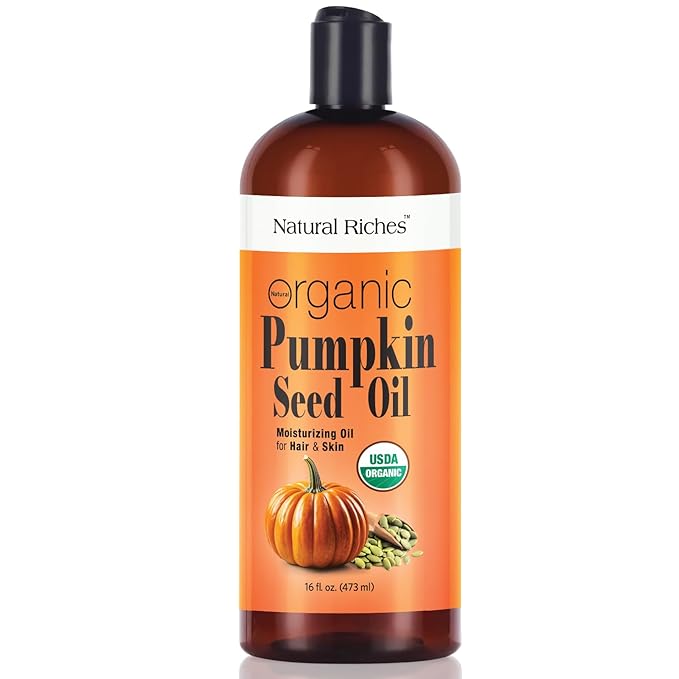 Pumpkin Seed Oil 16 Fl Oz - Moisturizing Oil for Face, Hair, Skin & Nails